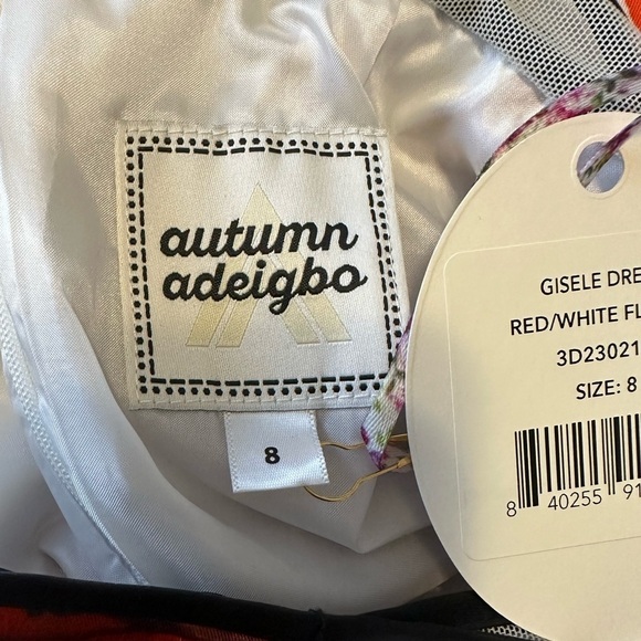 Women’s Autumn Adeigbo red Gisele Dress Dress Sz 8‎ - Picture 12 of 14